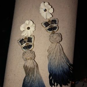Butterfly 🦋 ombré tassel earrings